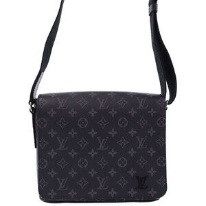 Louis Vuitton Monogram Eclipse Black District NM Shoulder Bag